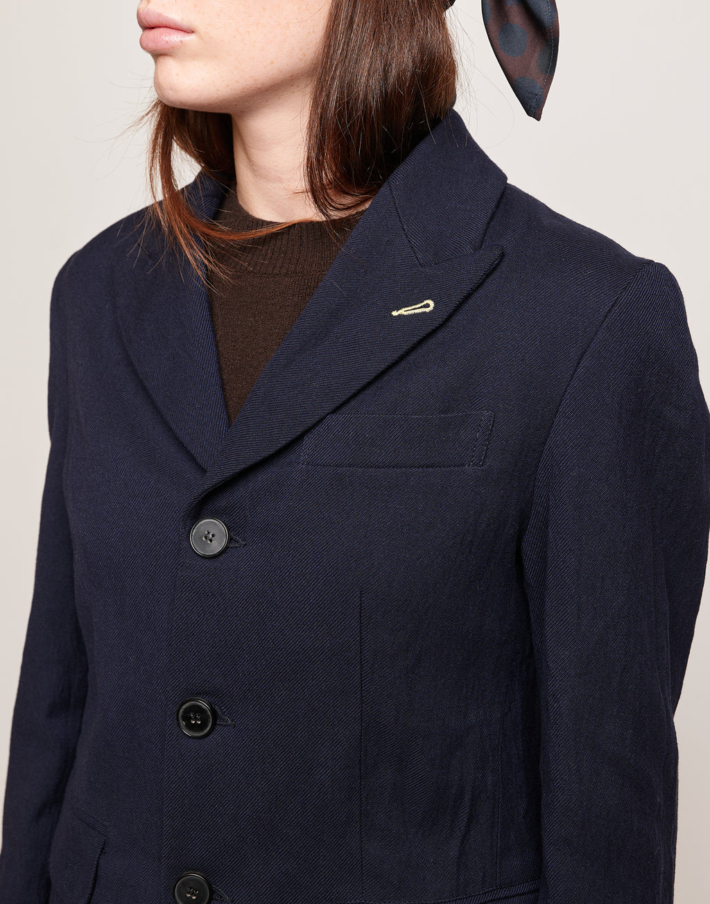 Blazer Monopetto in Tricotina Crincle Washed
