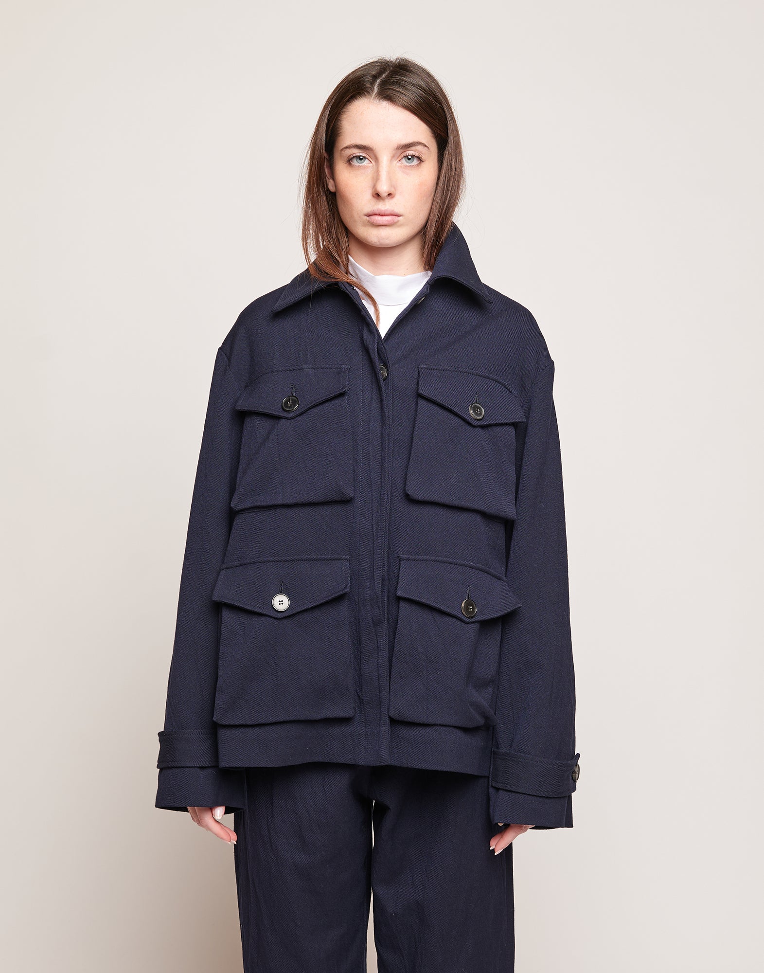 Giacca in Tricotina Crincle Washed