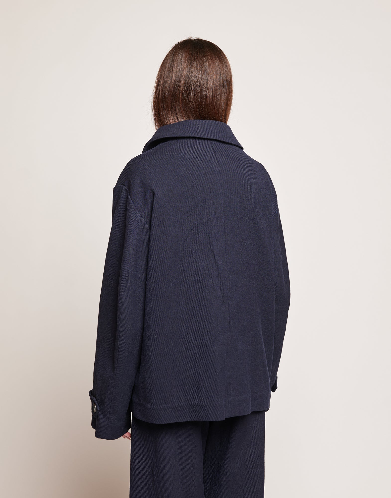 Giacca in Tricotina Crincle Washed