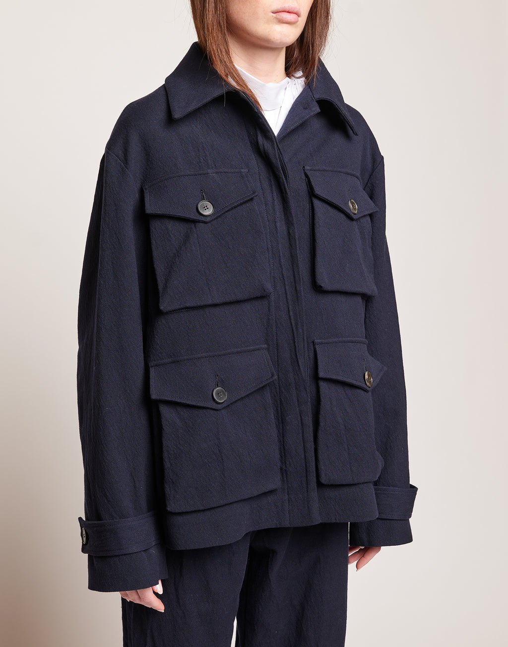 Giacca in Tricotina Crincle Washed