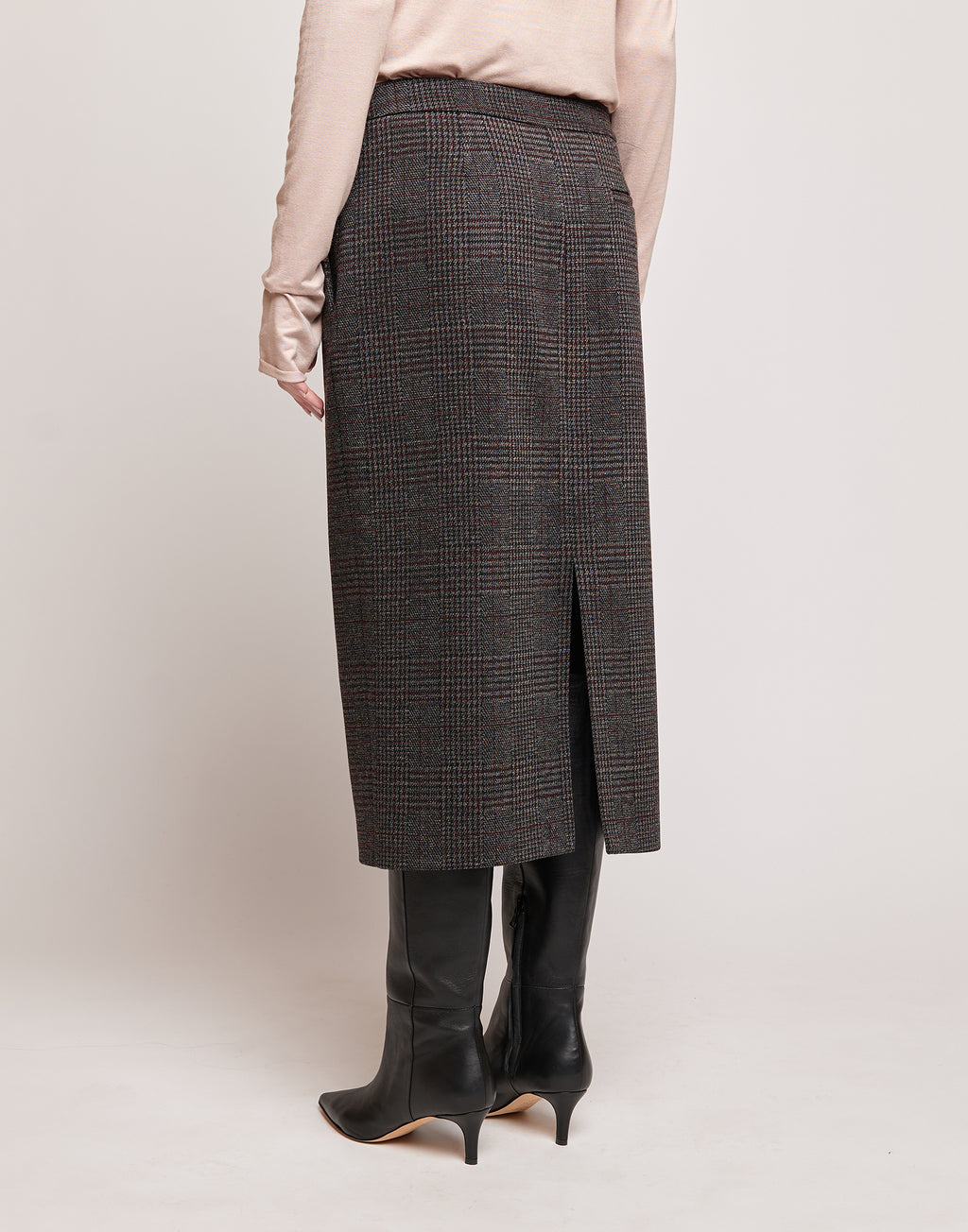 Gonna Longuette in Galles Jacquard