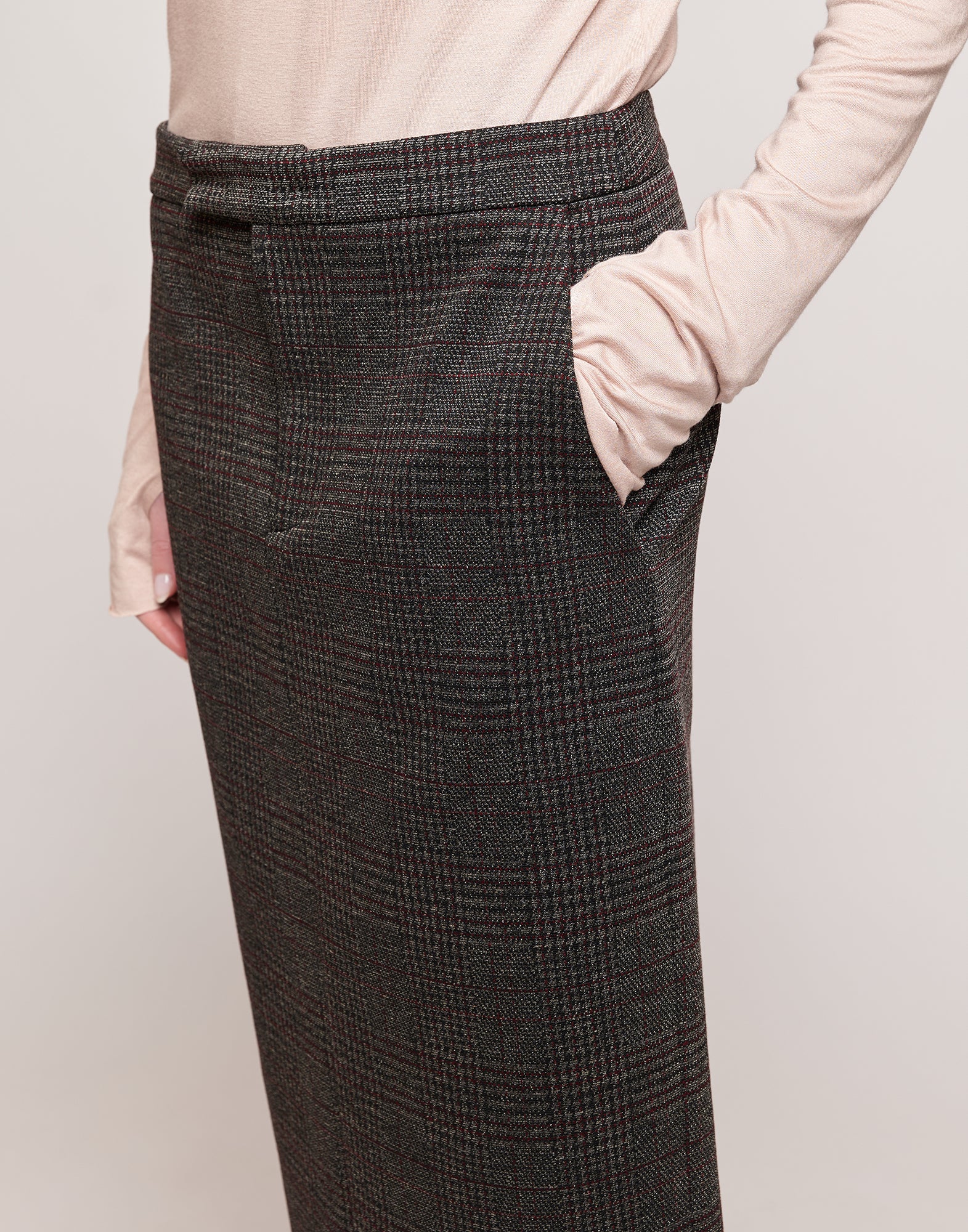 Gonna Longuette in Galles Jacquard
