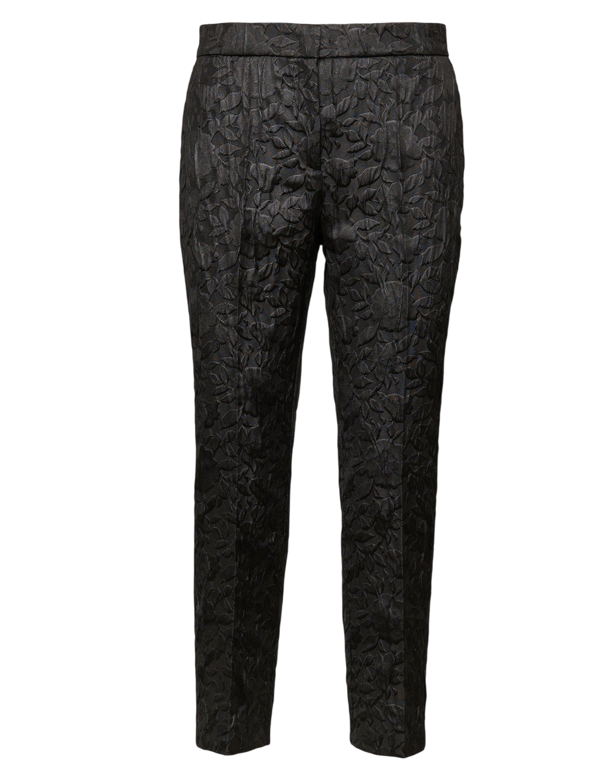 Trousers in Cinzato Floral Matelassé