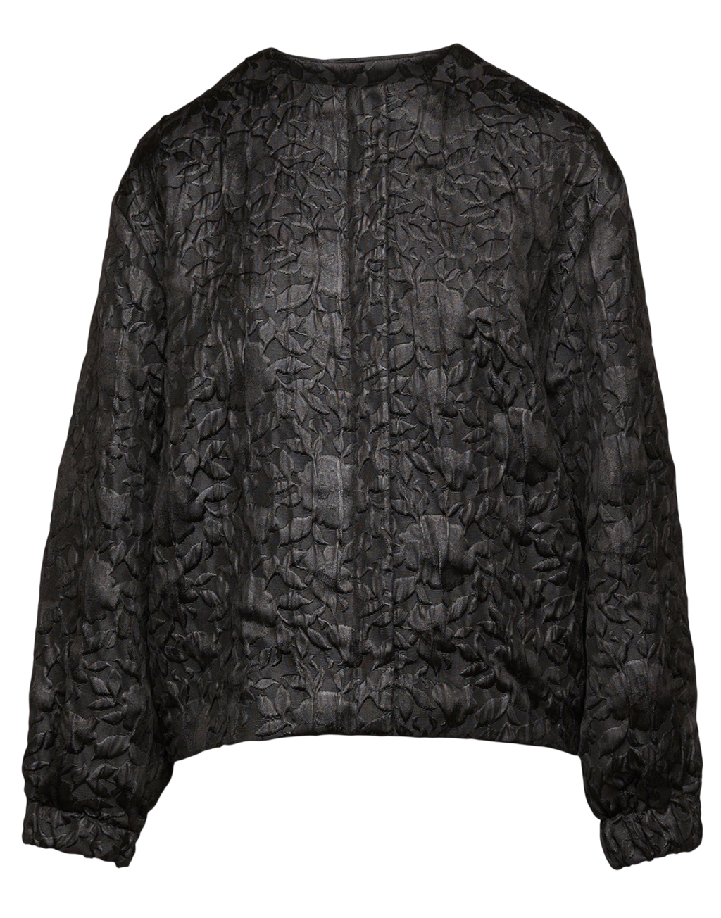 Bomber en matelassé floral ciré