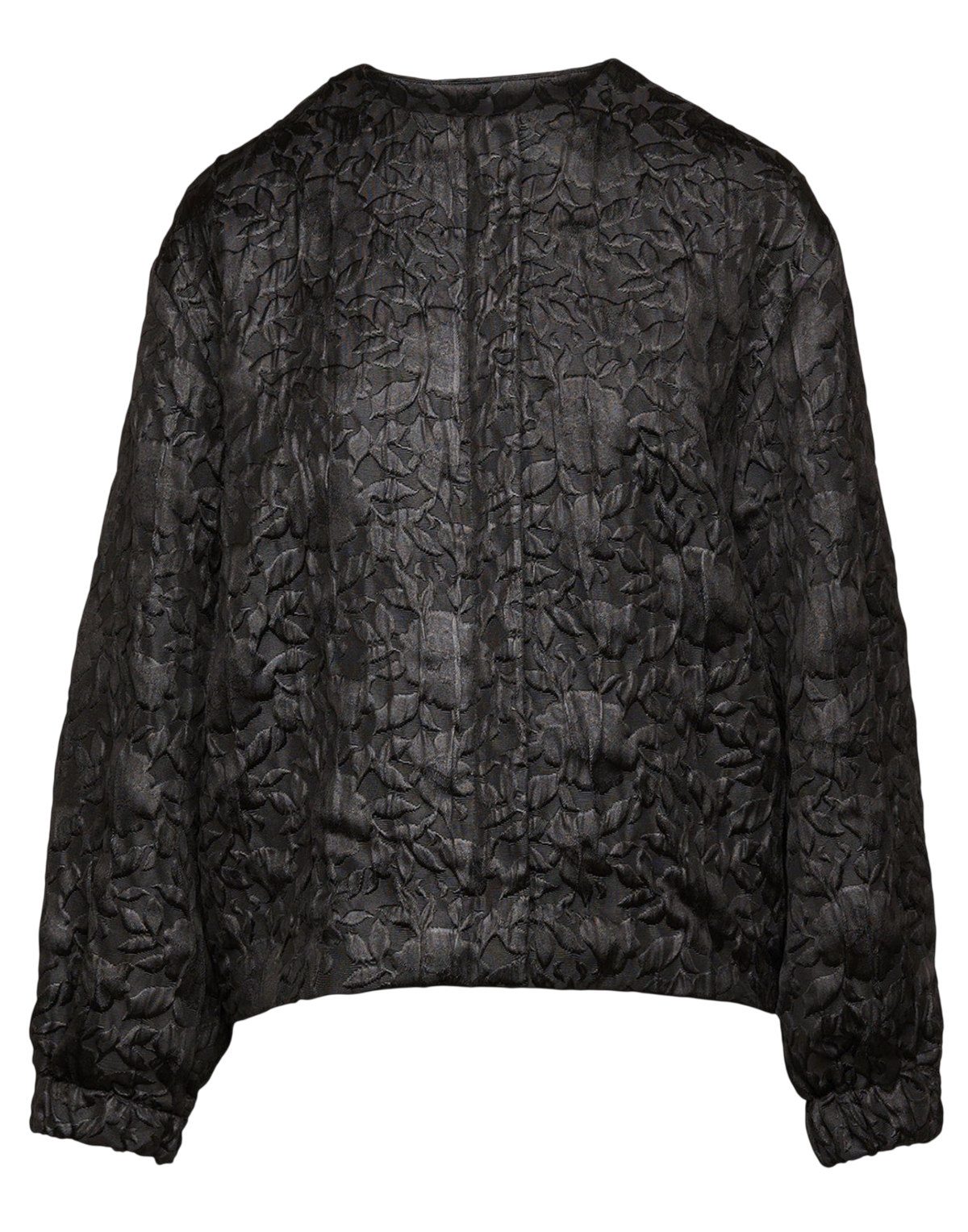 Bomber en matelassé floral ciré