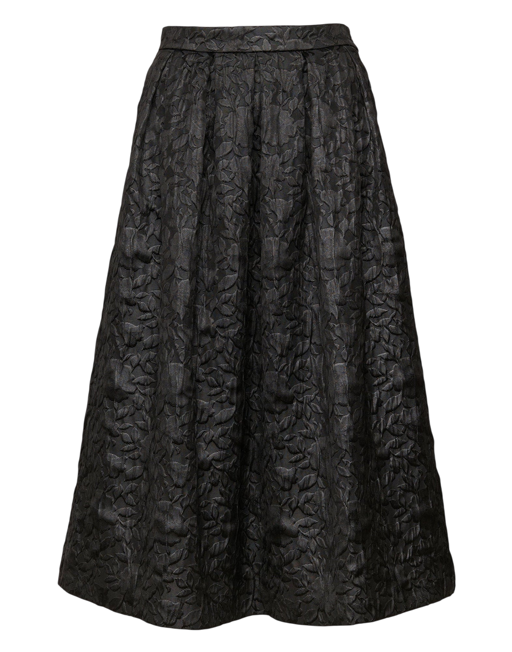 Wide Skirt in Cinzato Floral Matelassé