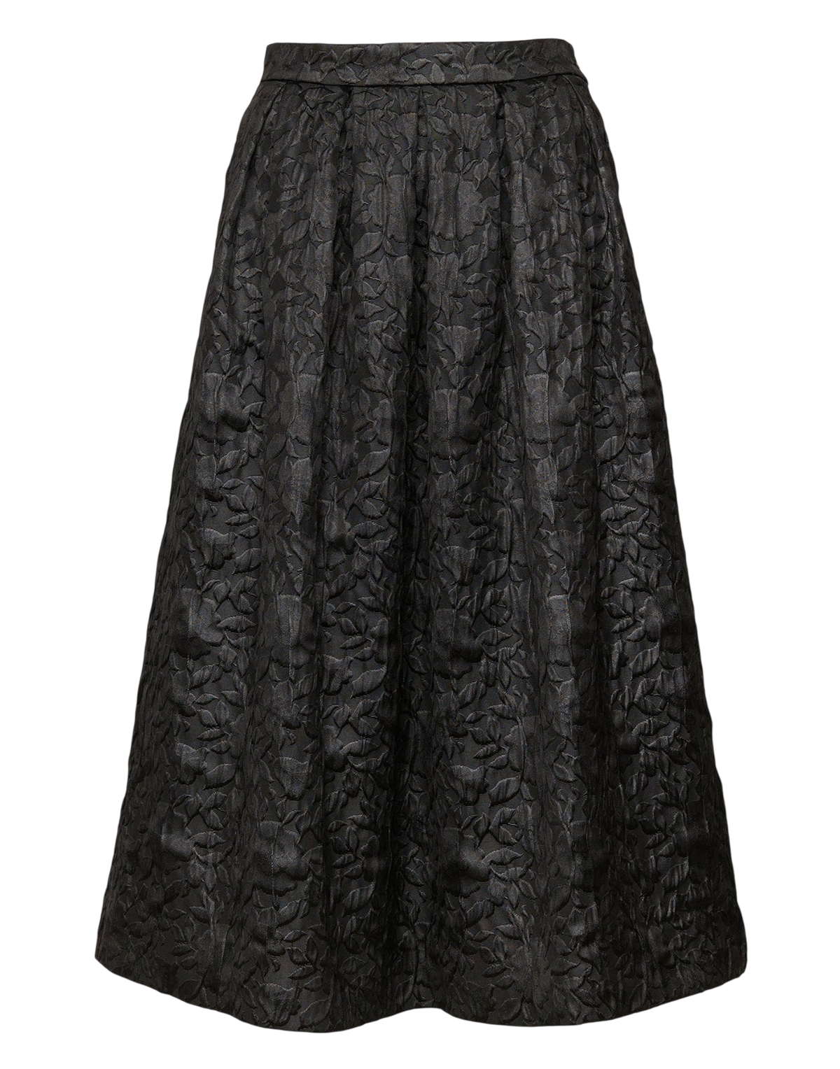 Wide Skirt in Cinzato Floral Matelassé