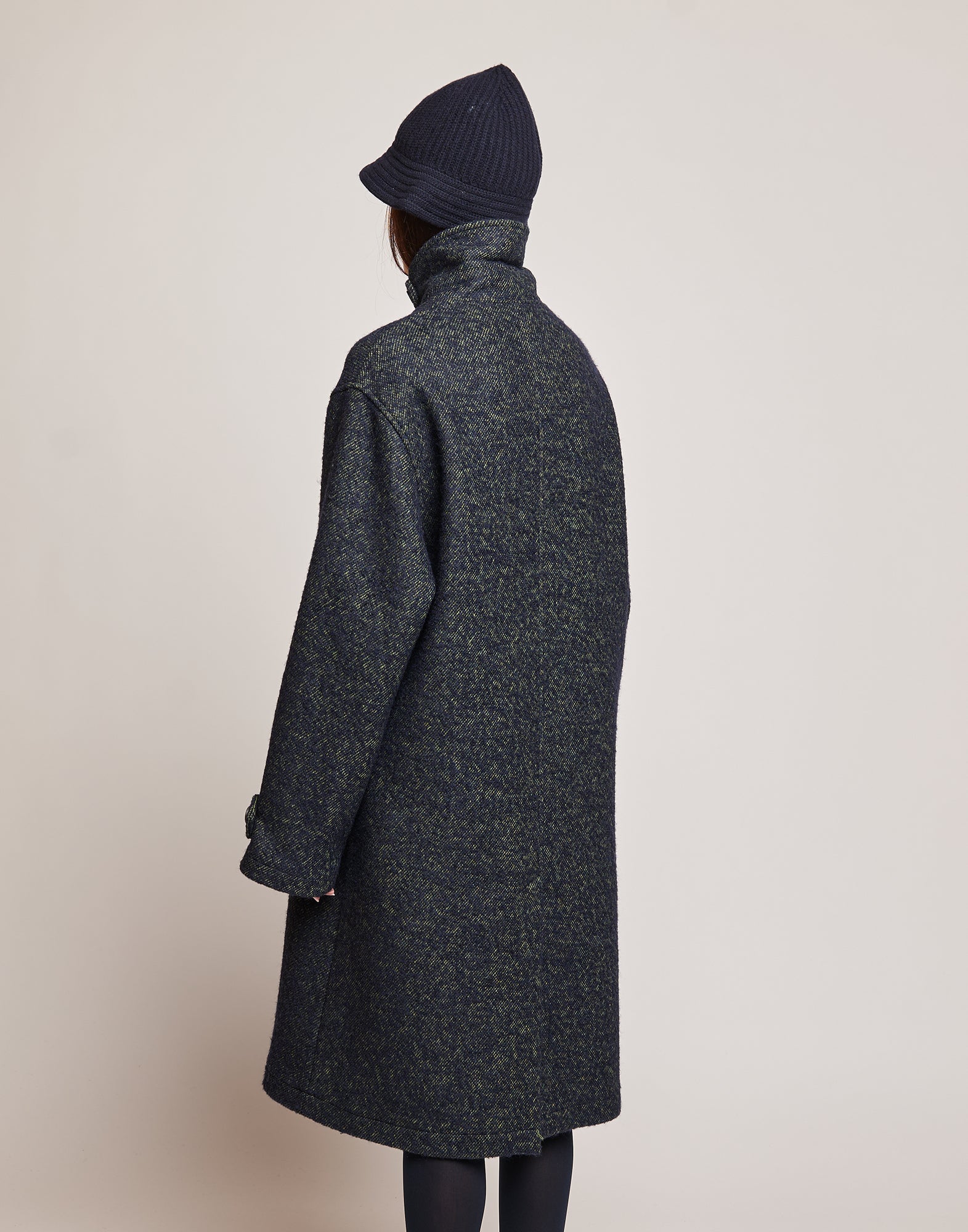 Cappotto Maschile in Doppio Diagonale Bouclé