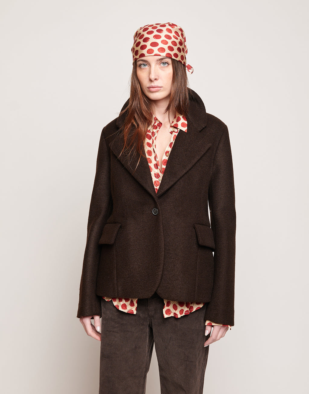 Giacca Monopetto in Neoprene Warm Jersey Ciocco
