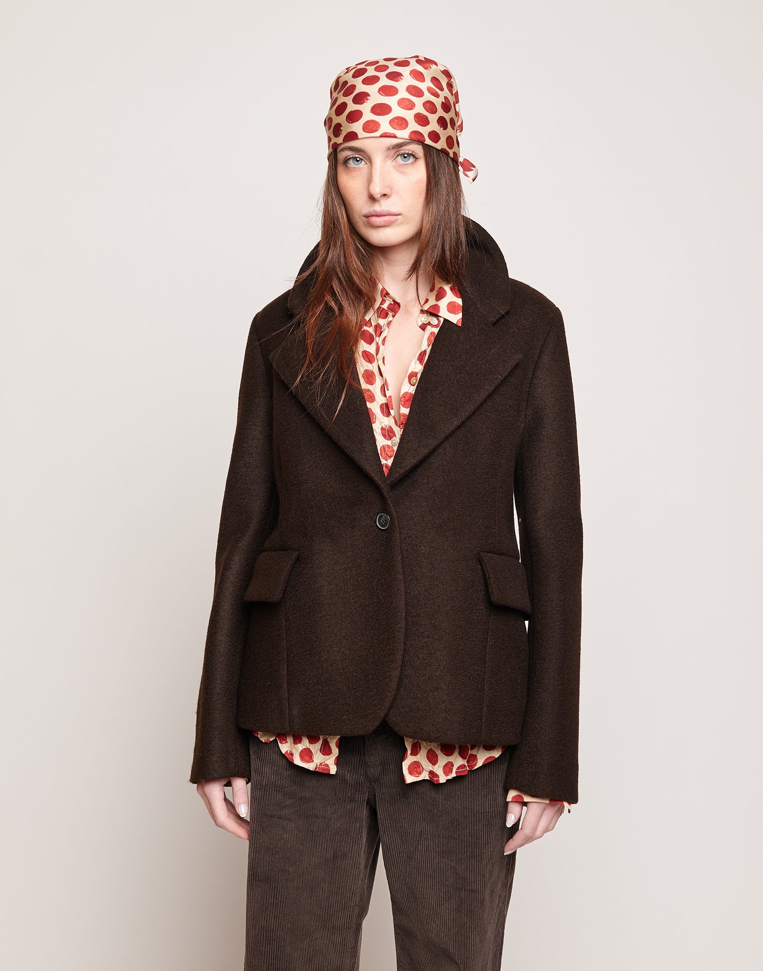 Giacca Monopetto in Neoprene Warm Jersey Ciocco