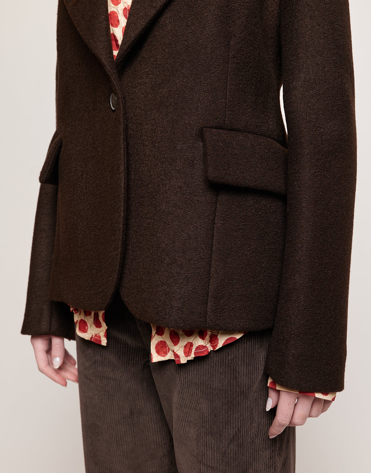 Giacca Monopetto in Neoprene Warm Jersey Ciocco