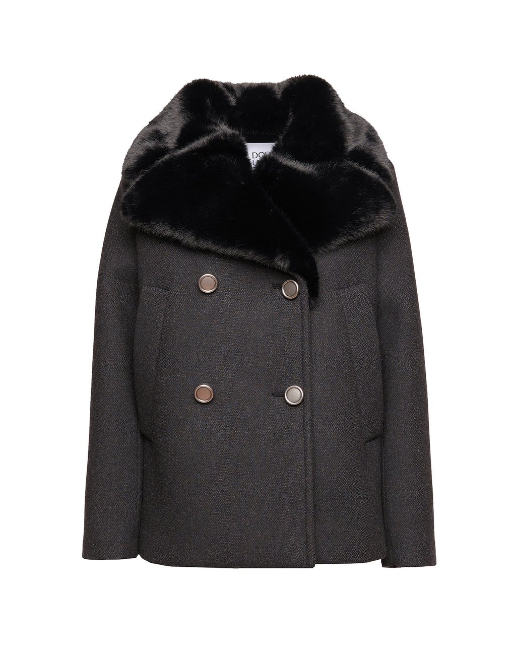 Picot Doppiopetto in Bonded Tecno Neoprene con Collo in Ecofur