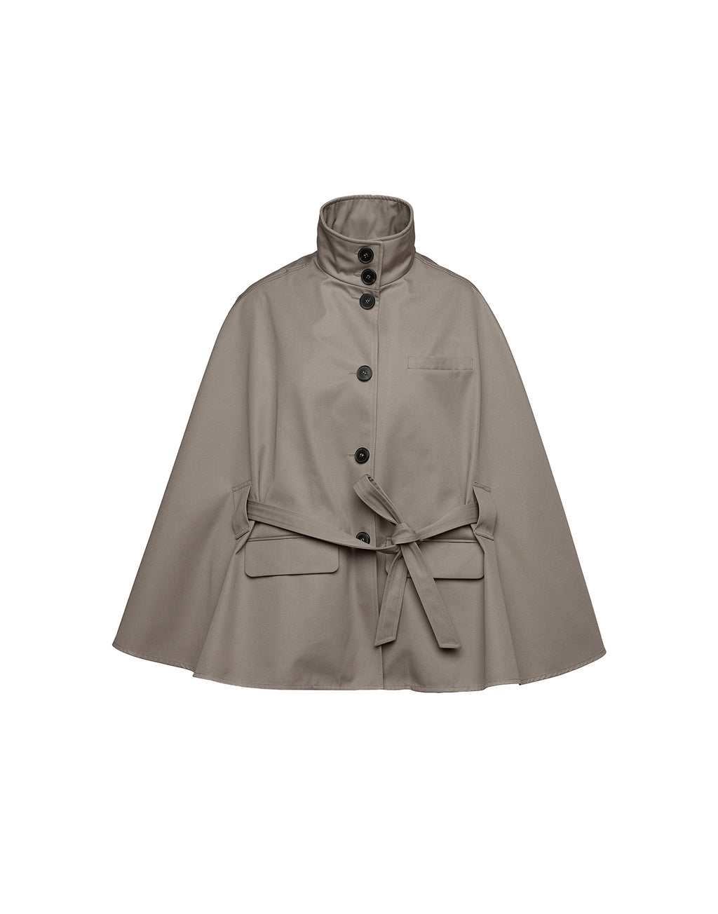 Cappa a Ruota in Tecno Coat Water Repellent Fango