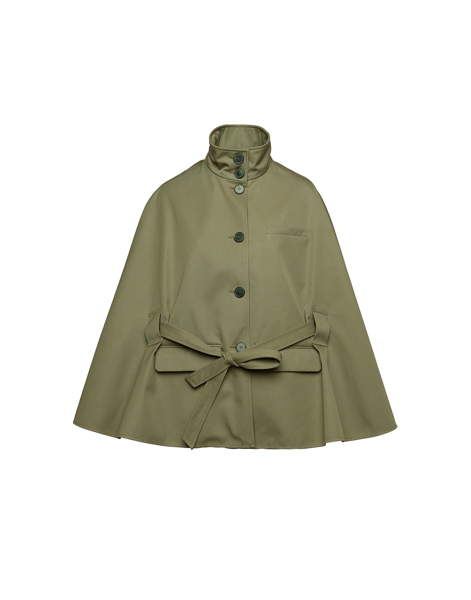 Cappa a Ruota in Tecno Coat Water Repellent Militare