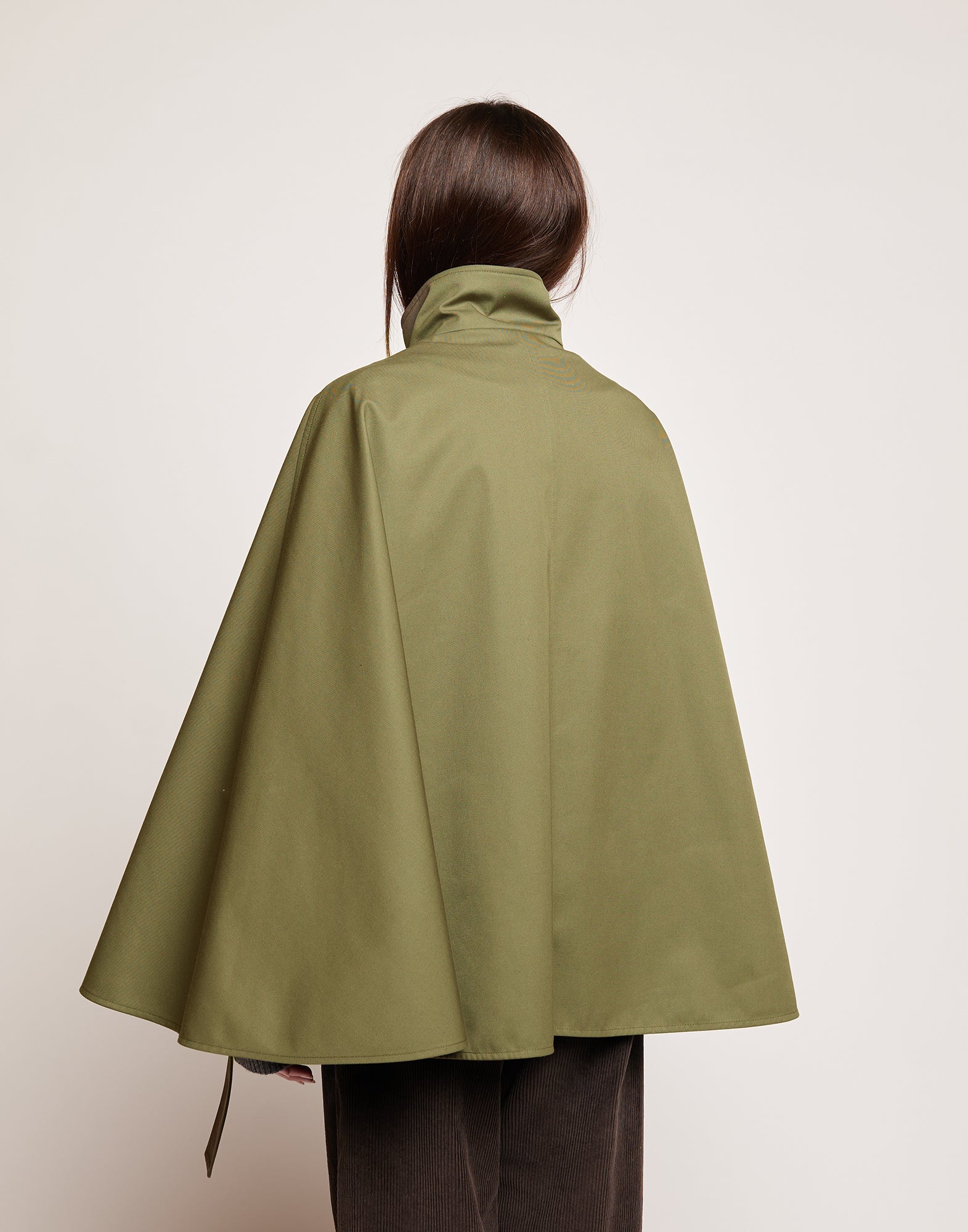 Cappa a Ruota in Tecno Coat Water Repellent Militare