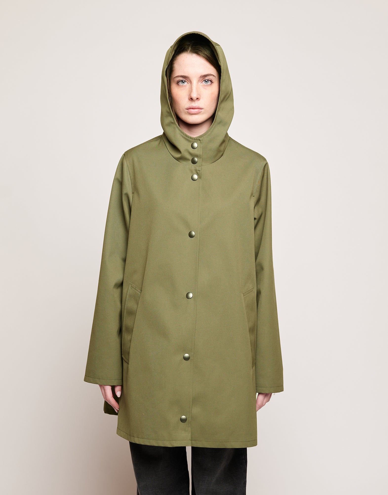 Impermeabile in Tecno Coat Water Repellent Militare