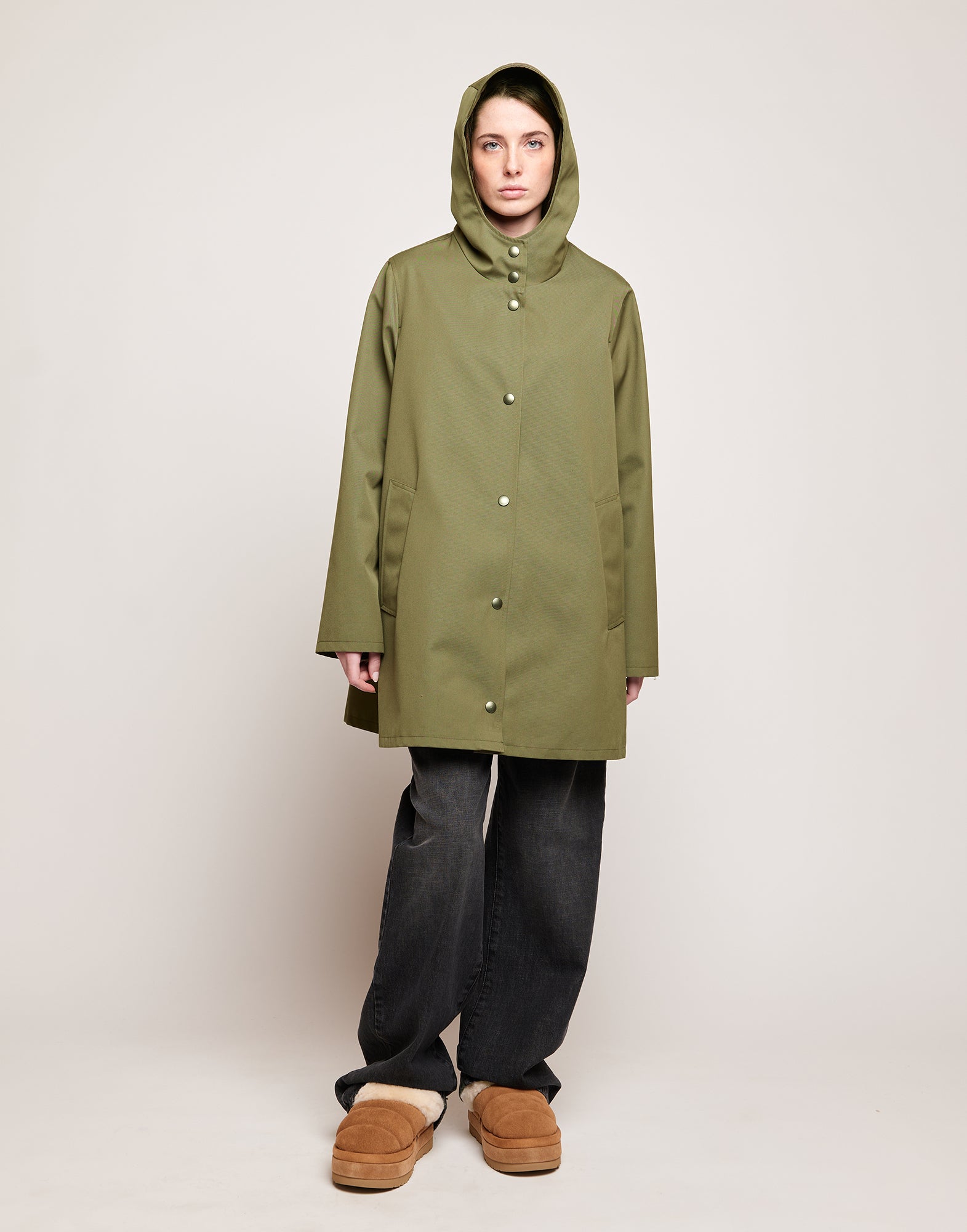 Impermeabile in Tecno Coat Water Repellent Militare