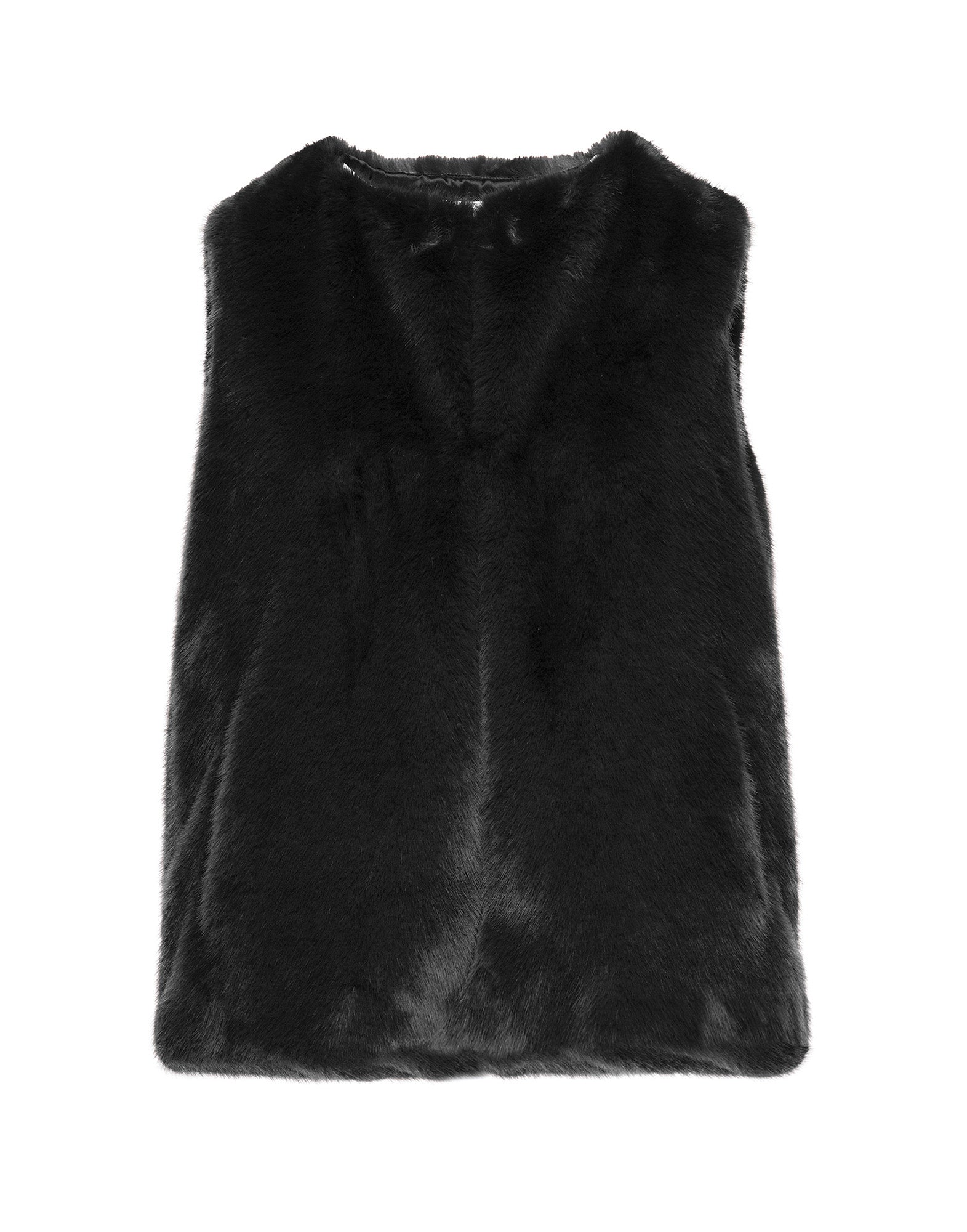 Gilet in Ecopelliccia Nero