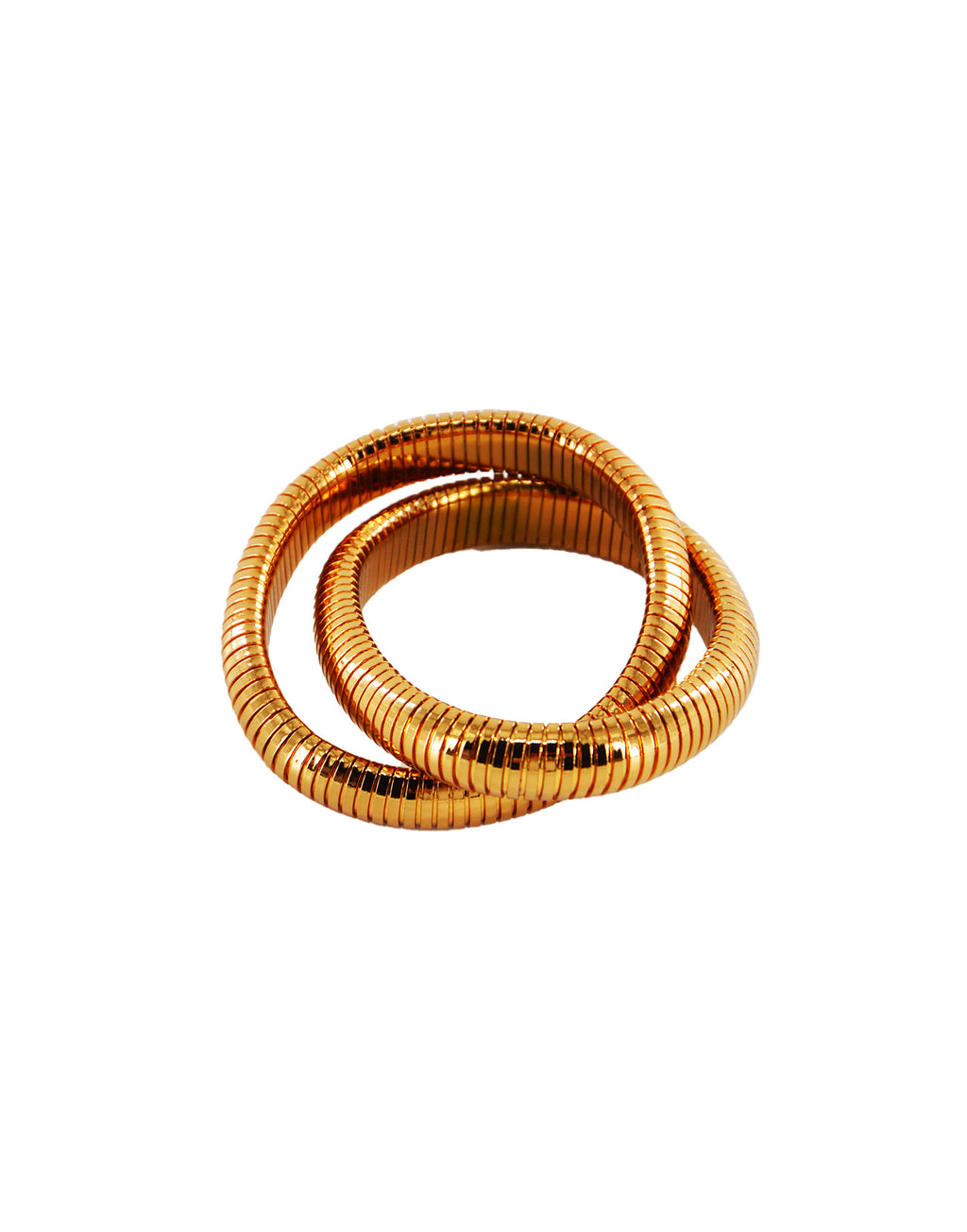 Bracciale Incrociato Doppio Bronzo