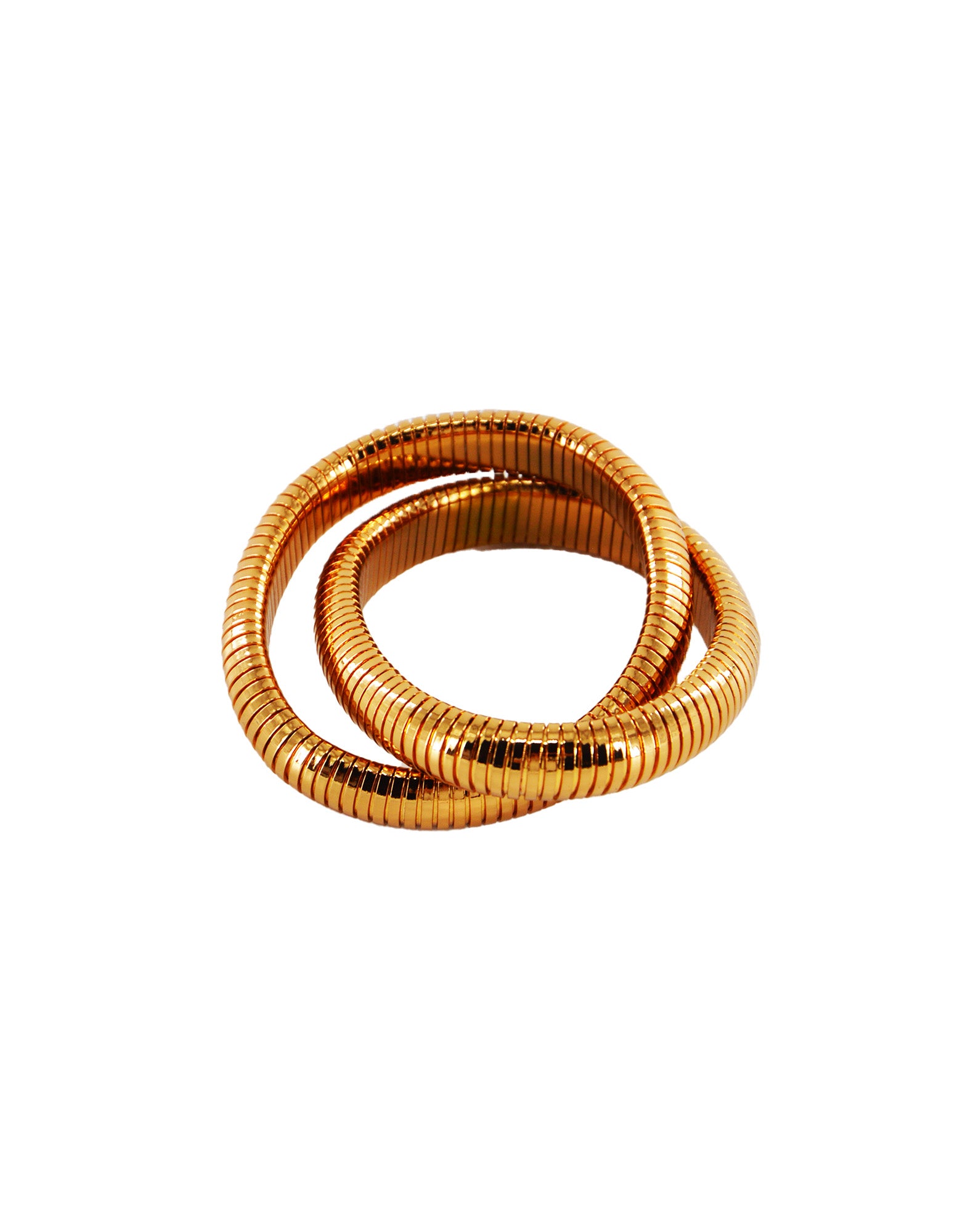 Bracciale Incrociato Doppio Bronzo