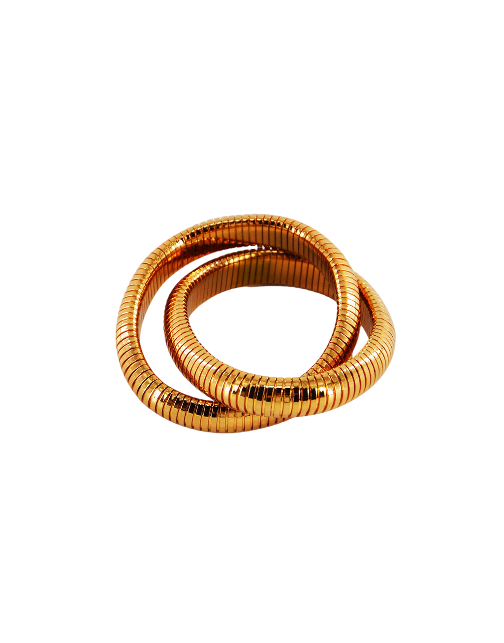 Bracciale Incrociato Doppio Bronzo