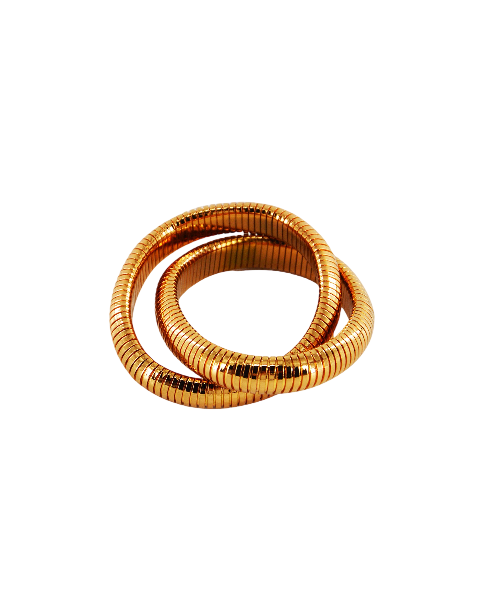 Bracciale Incrociato Doppio Bronzo