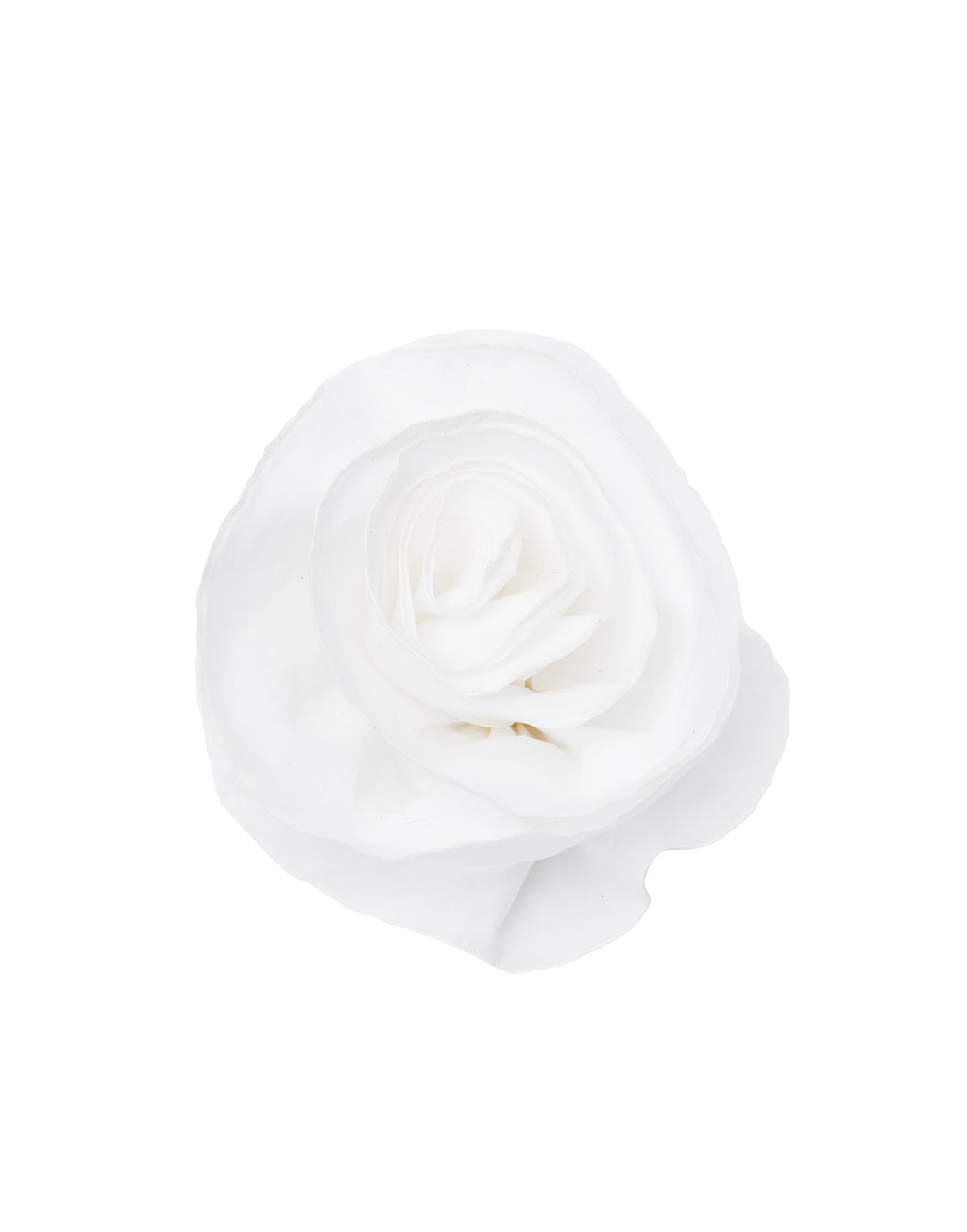 Spilla a Fiore in Cotone Bianco