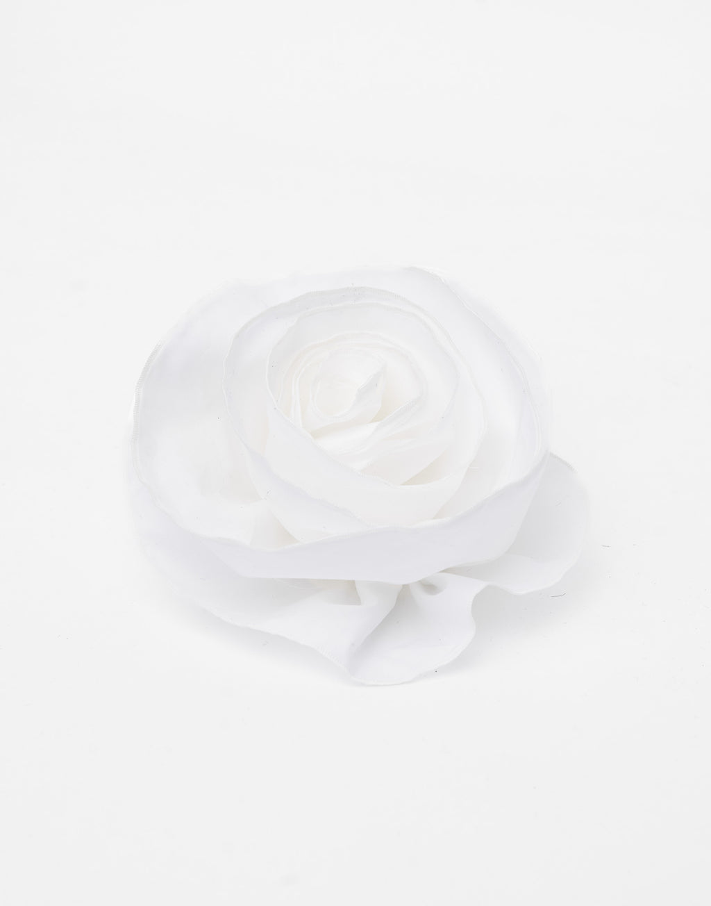 Spilla a Fiore in Cotone Bianco