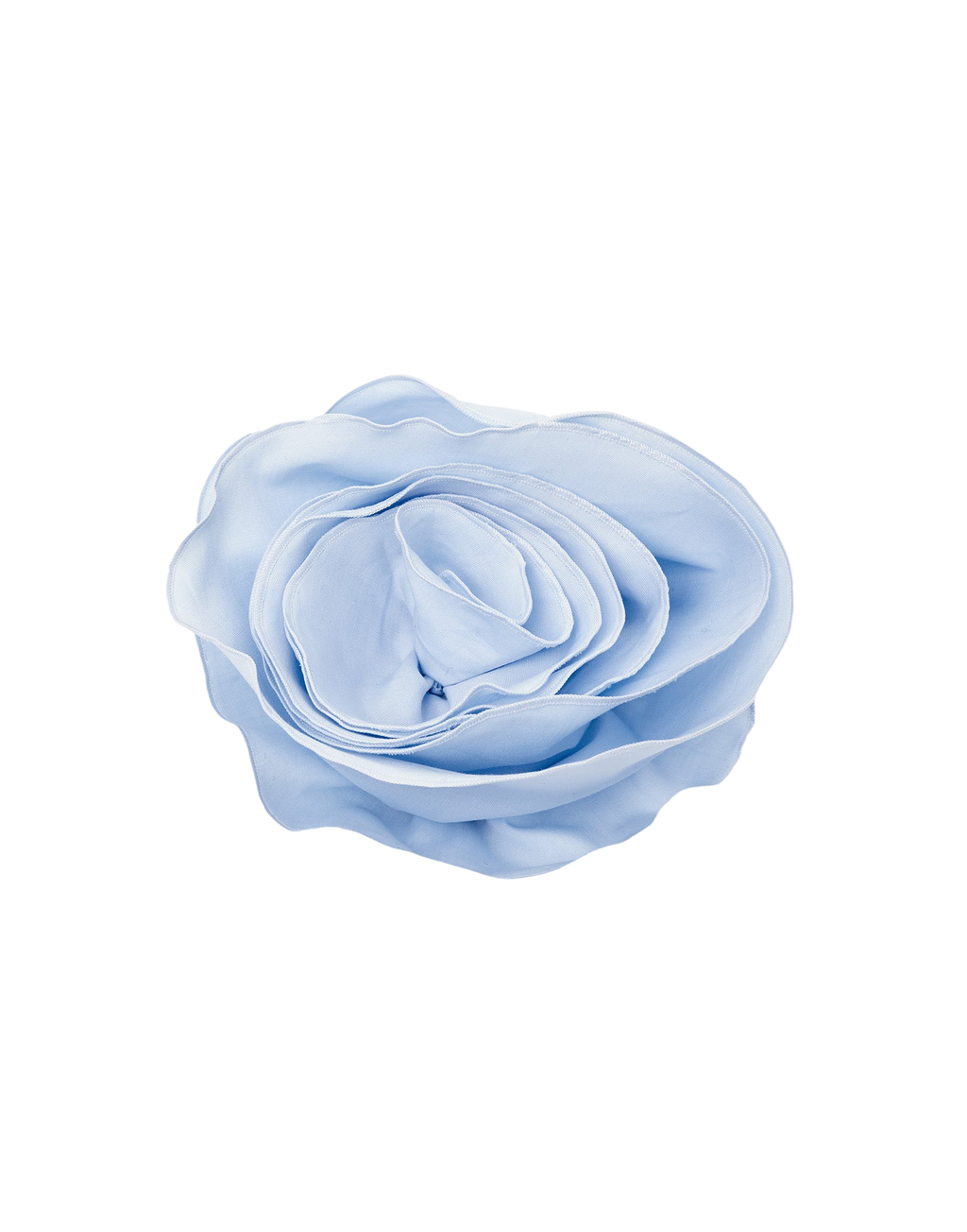Spilla a Fiore in Cotone Celeste