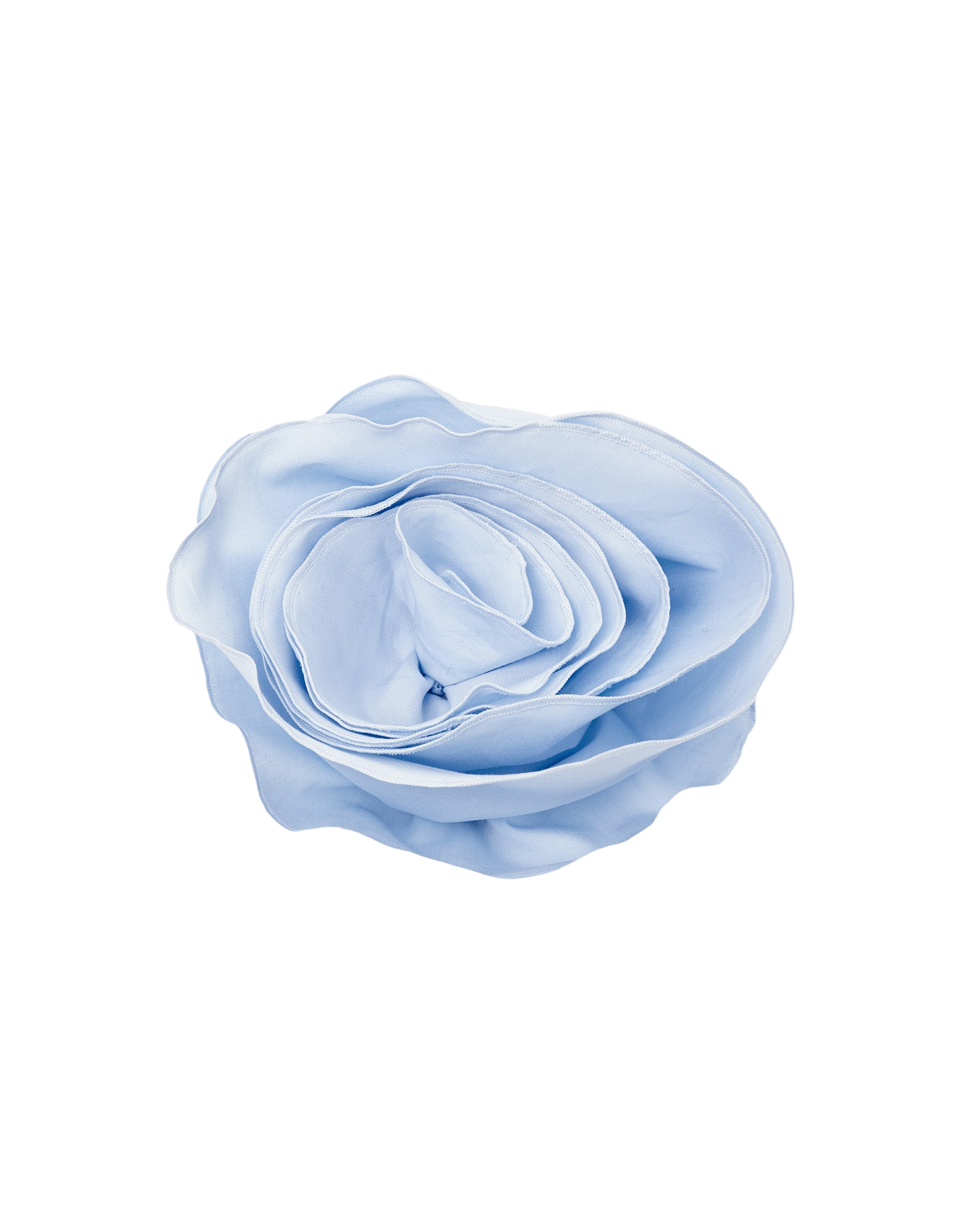 Spilla a Fiore in Cotone Celeste