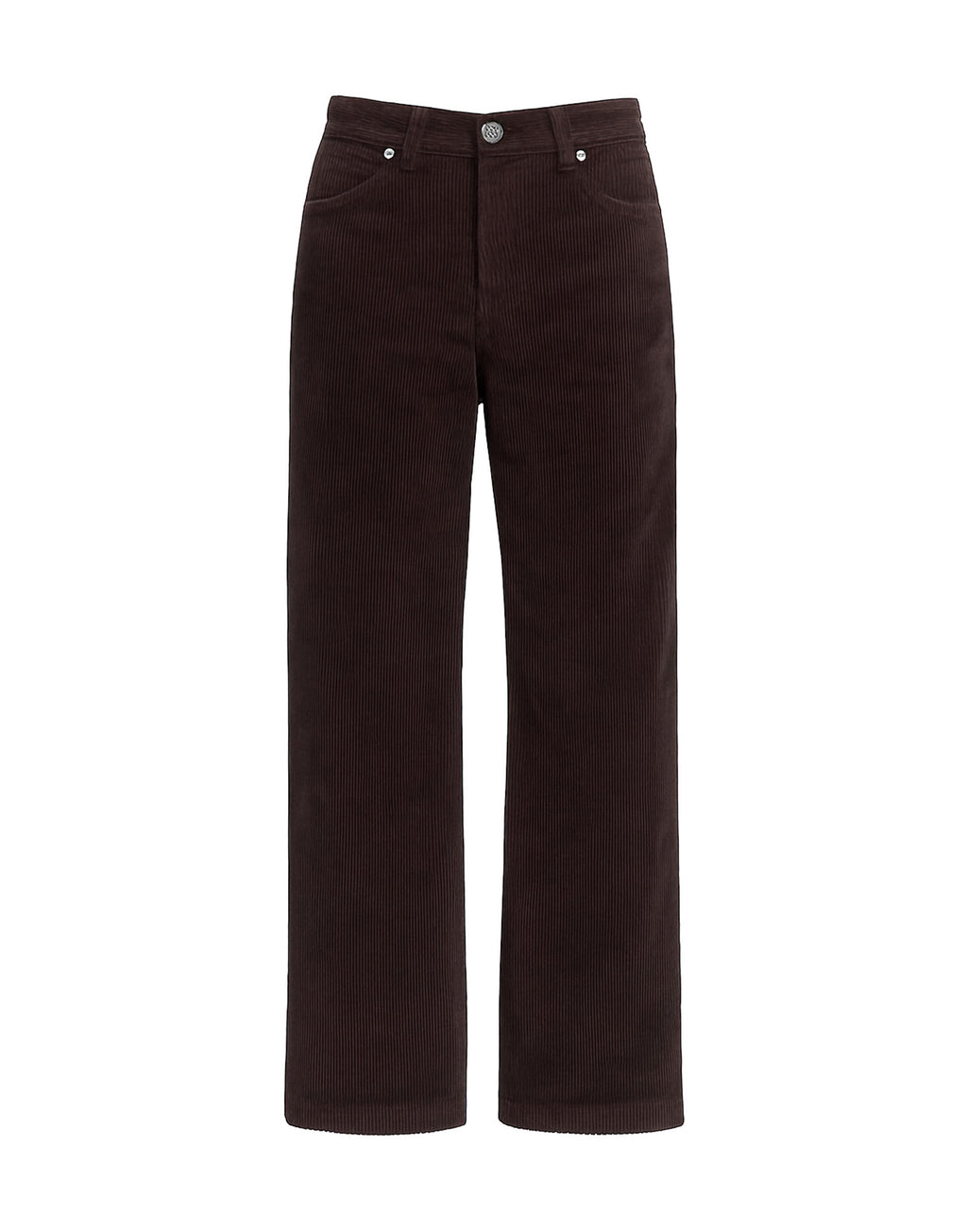 Pantaloni a Palazzo in Velluto 500 Righe Ciocco
