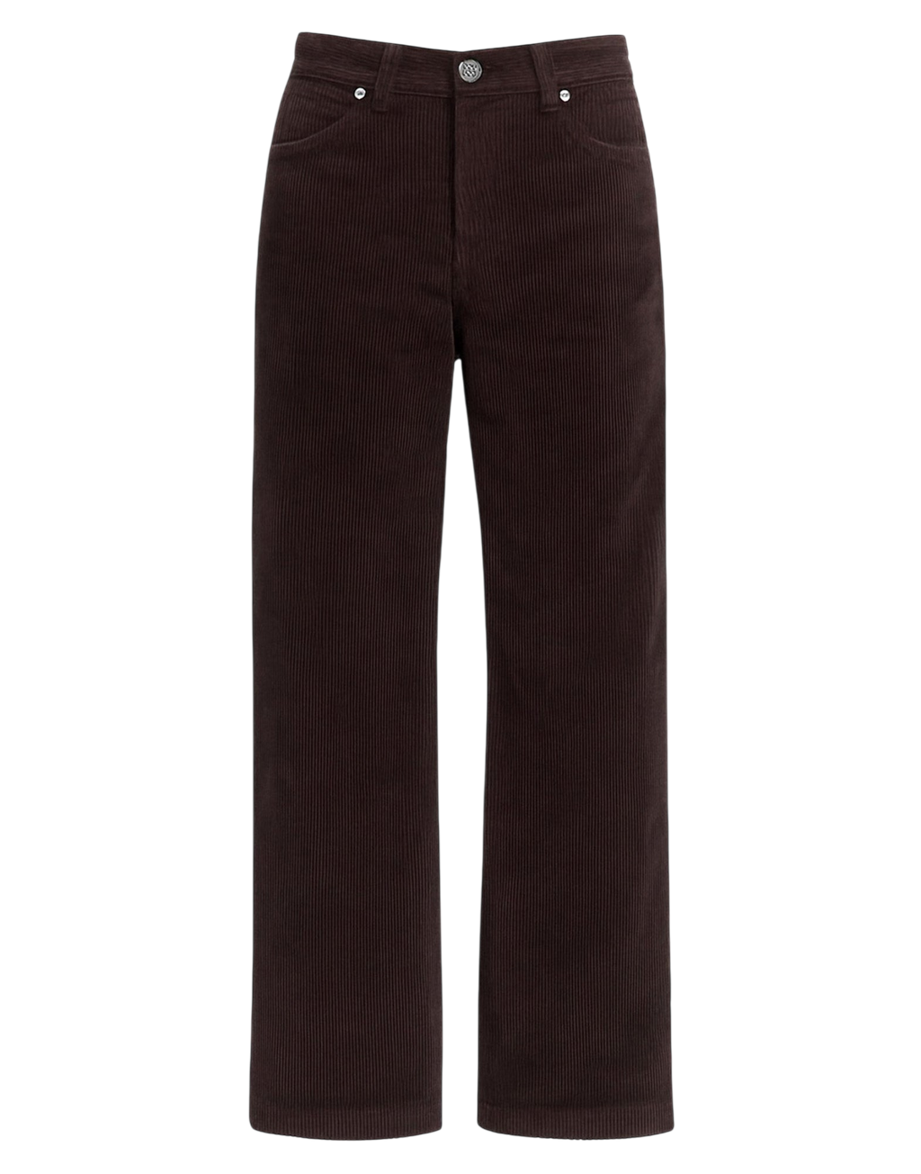 500 Striped Velvet Palazzo Pants in Chocolate