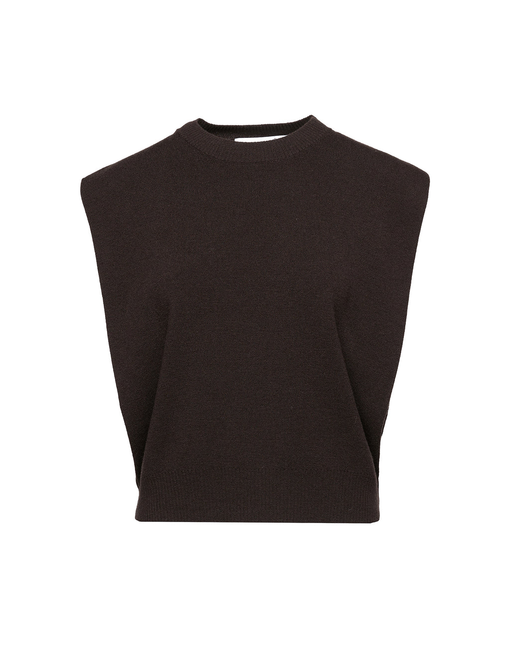 Gilet Girocollo in Lana e Cashmere Ciocco