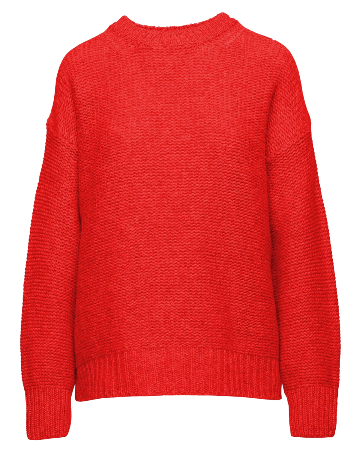 Crew Neck Sweater in Wool and Cashmere Lacquer