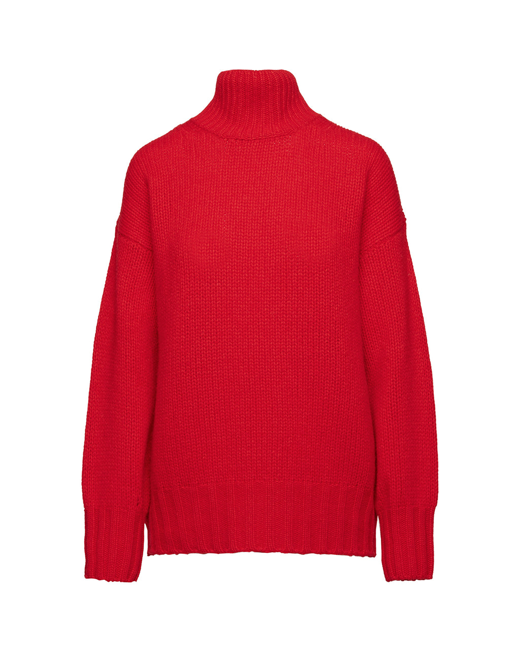Maglione Dolcevita in Lana e Cashmere Lacca