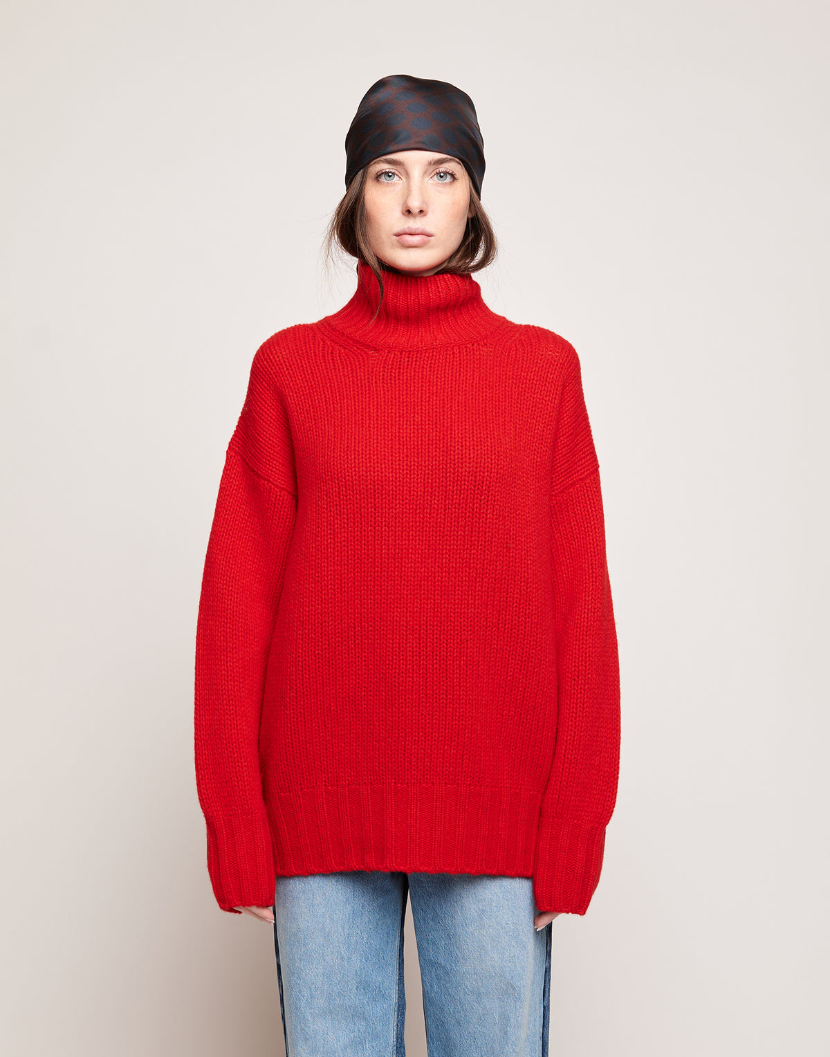 Wool and Cashmere Turtleneck Sweater Lacquer