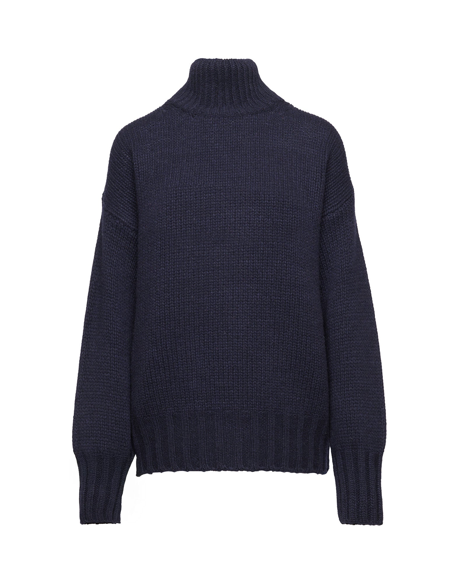 Maglione Dolcevita in Lana e Cashmere Oltremare