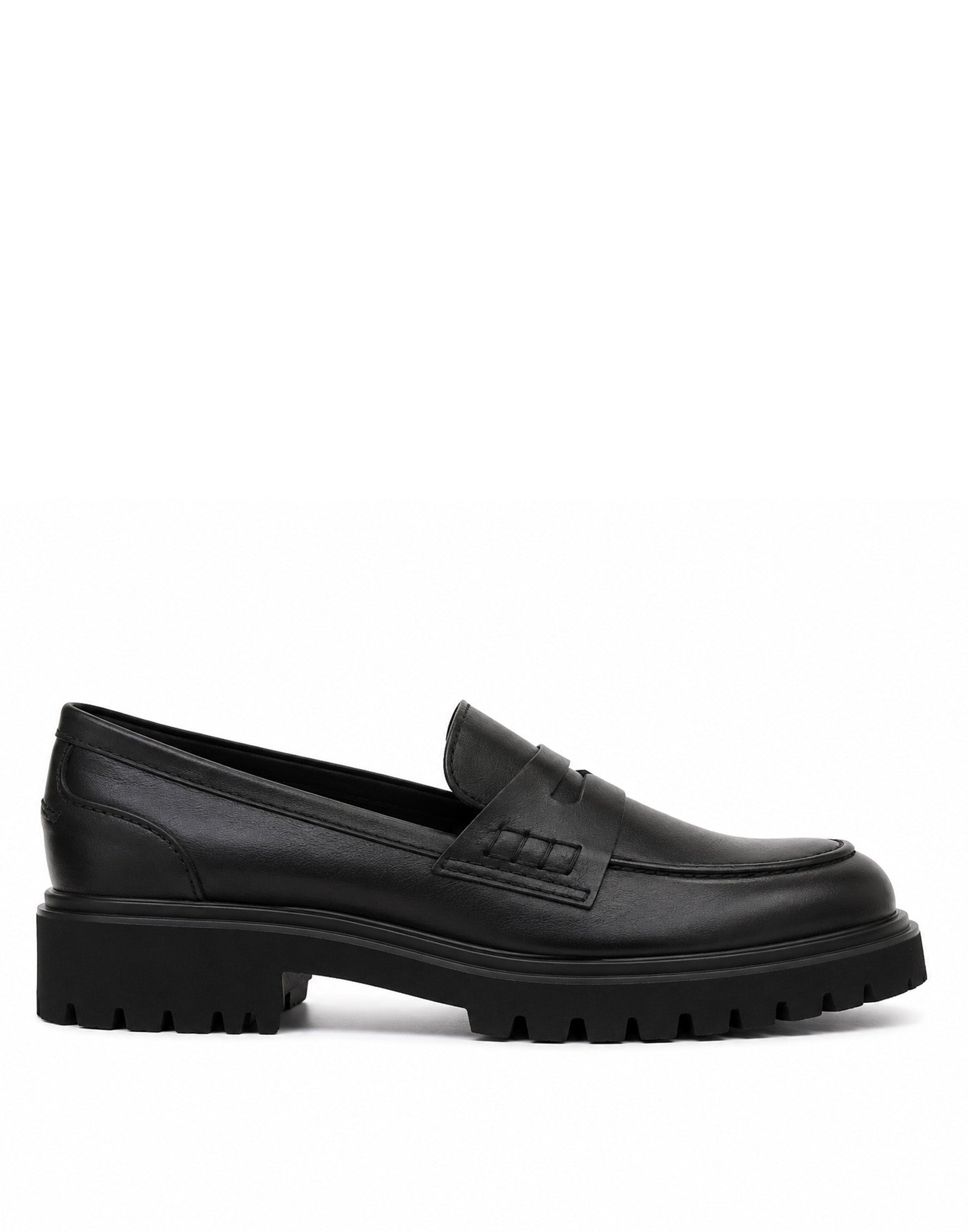 Mocassino in Pelle Fossil con Suola Chunky