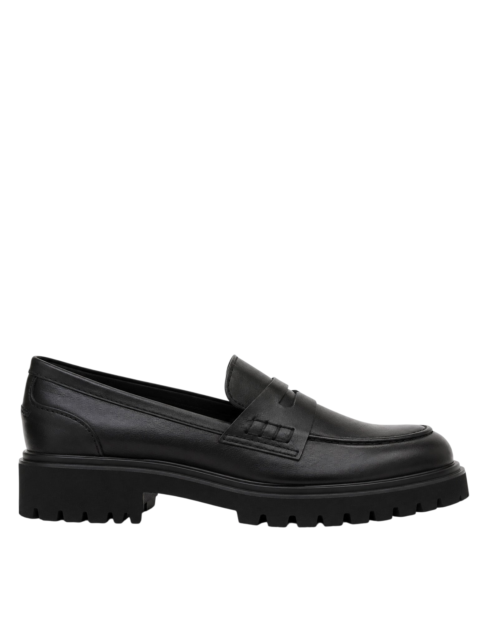 Mocassino in Pelle Fossil con Suola Chunky