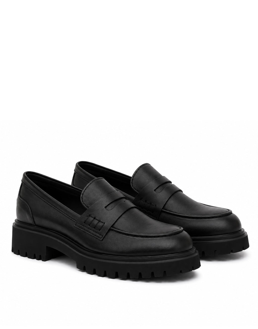 Mocassino in Pelle Fossil con Suola Chunky
