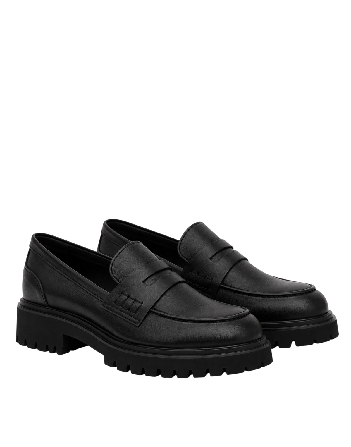 Mocassino in Pelle Fossil con Suola Chunky