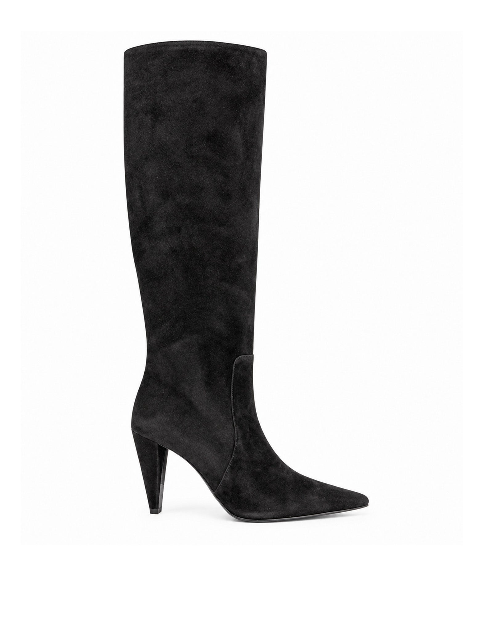 Stivali Alti in Camoscio Nero