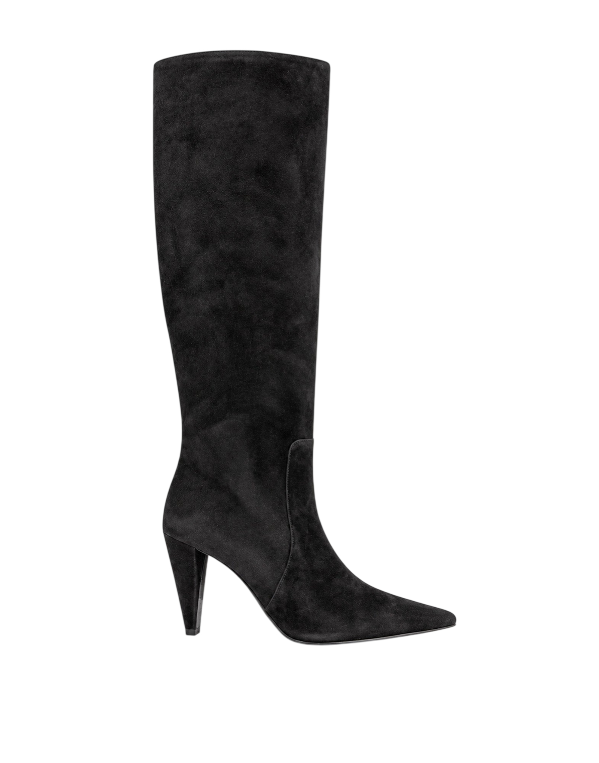 Stivali Alti in Camoscio Nero