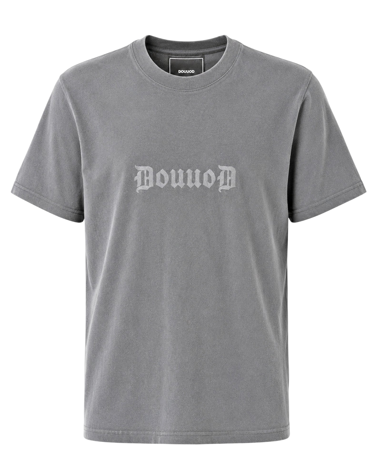 T-shirt en jersey de coton Logo Gotic Gris foncé