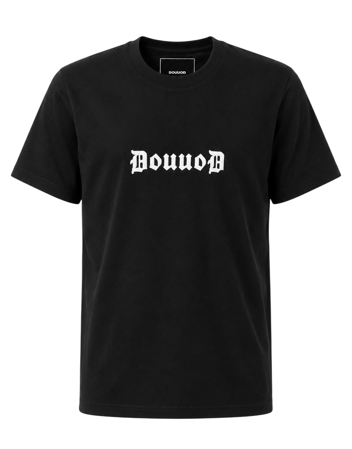 T-shirt en jersey de coton Logo Gothique Noir
