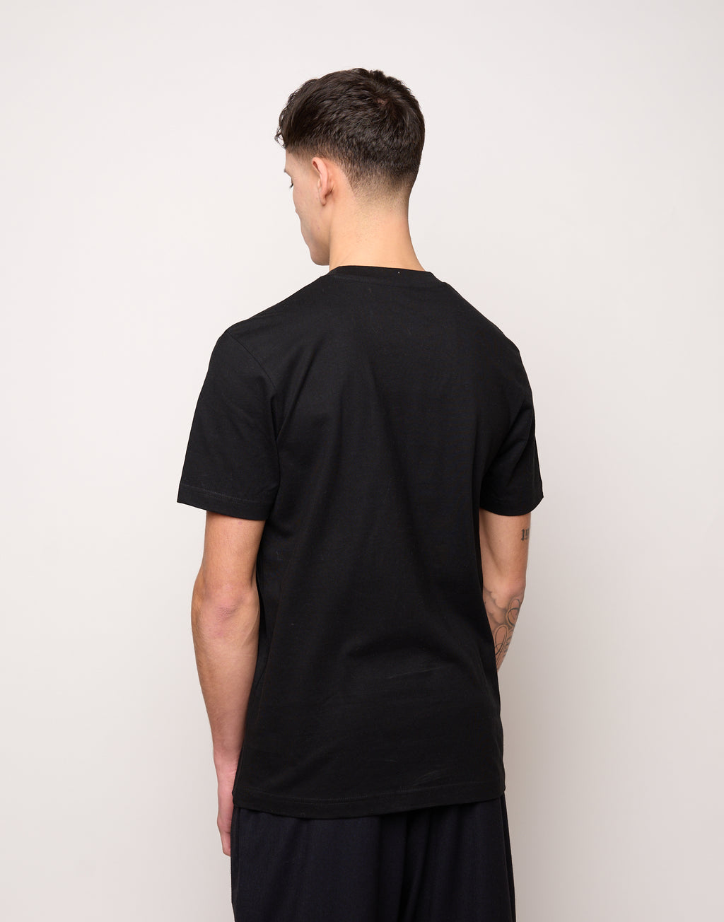 T-shirt in Jersey di Cotone Stampa "Mixer" Navy