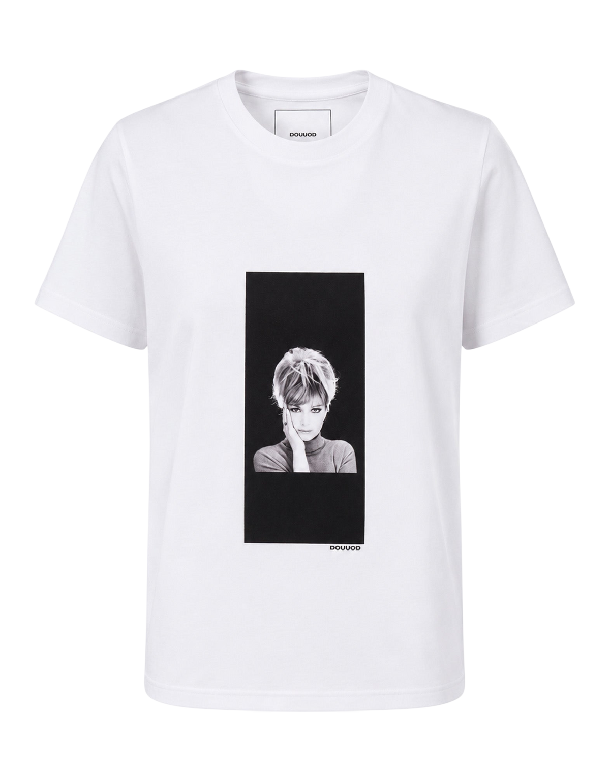 T-shirt en jersey de coton imprimé "Vitti" blanc