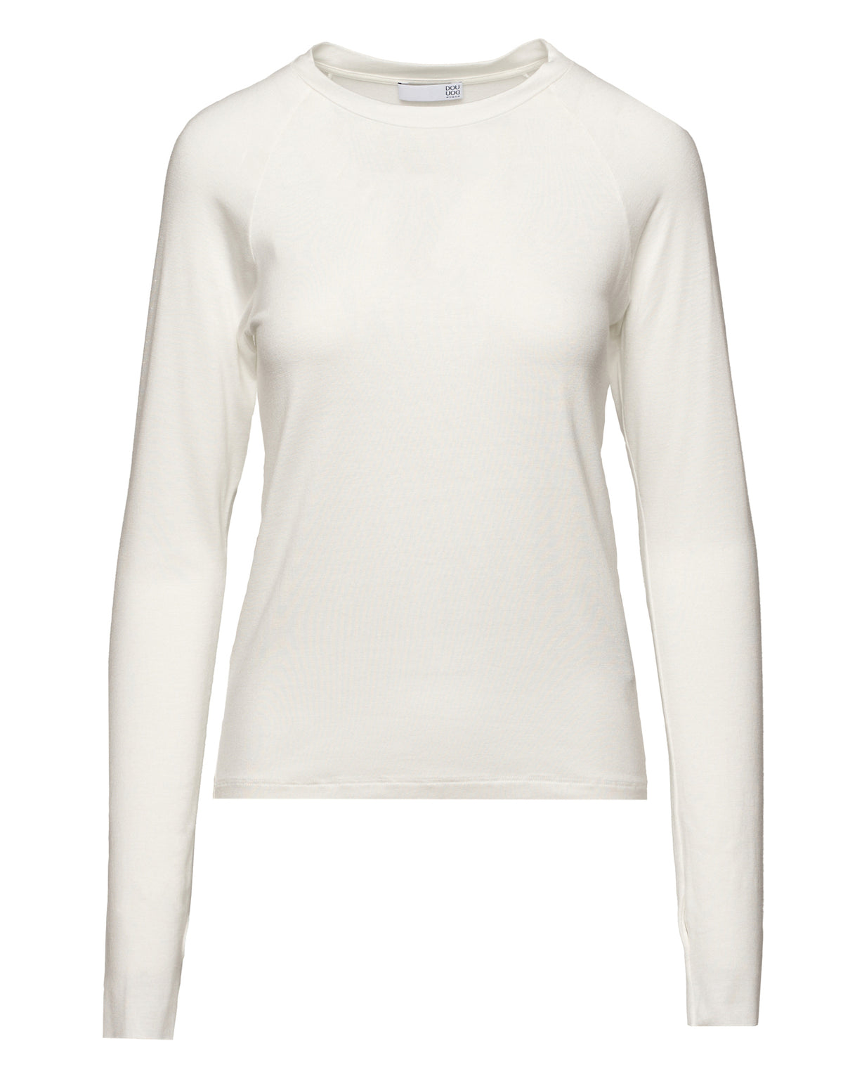 Maglia in Jersey di Viscosa Stretch Latte