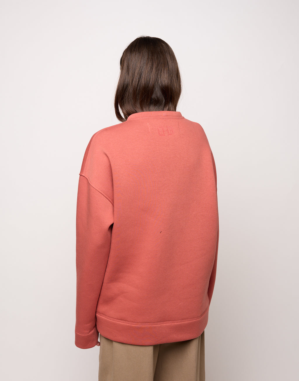 Felpa Girocollo in Felpa Soft Rust