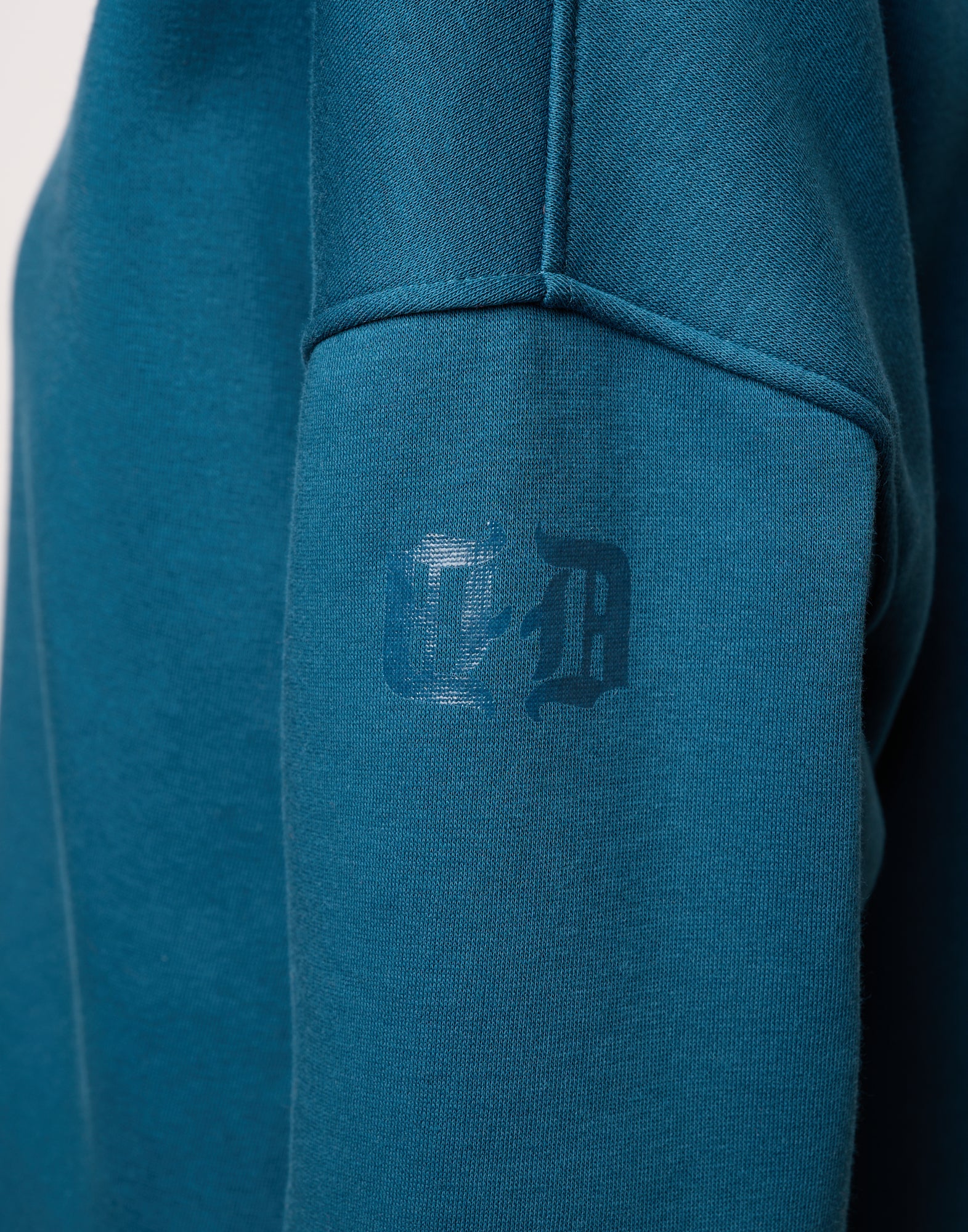 Felpa con Cappuccio e Tasche con Zip Tied Blue